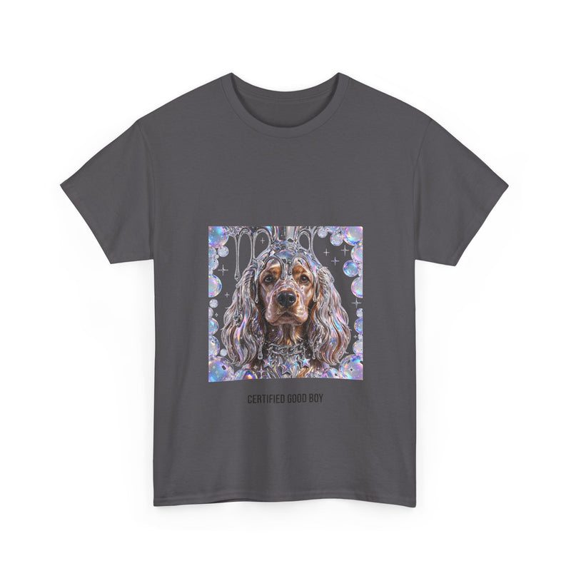 Y2K Chrome Cocker Spaniel Tee