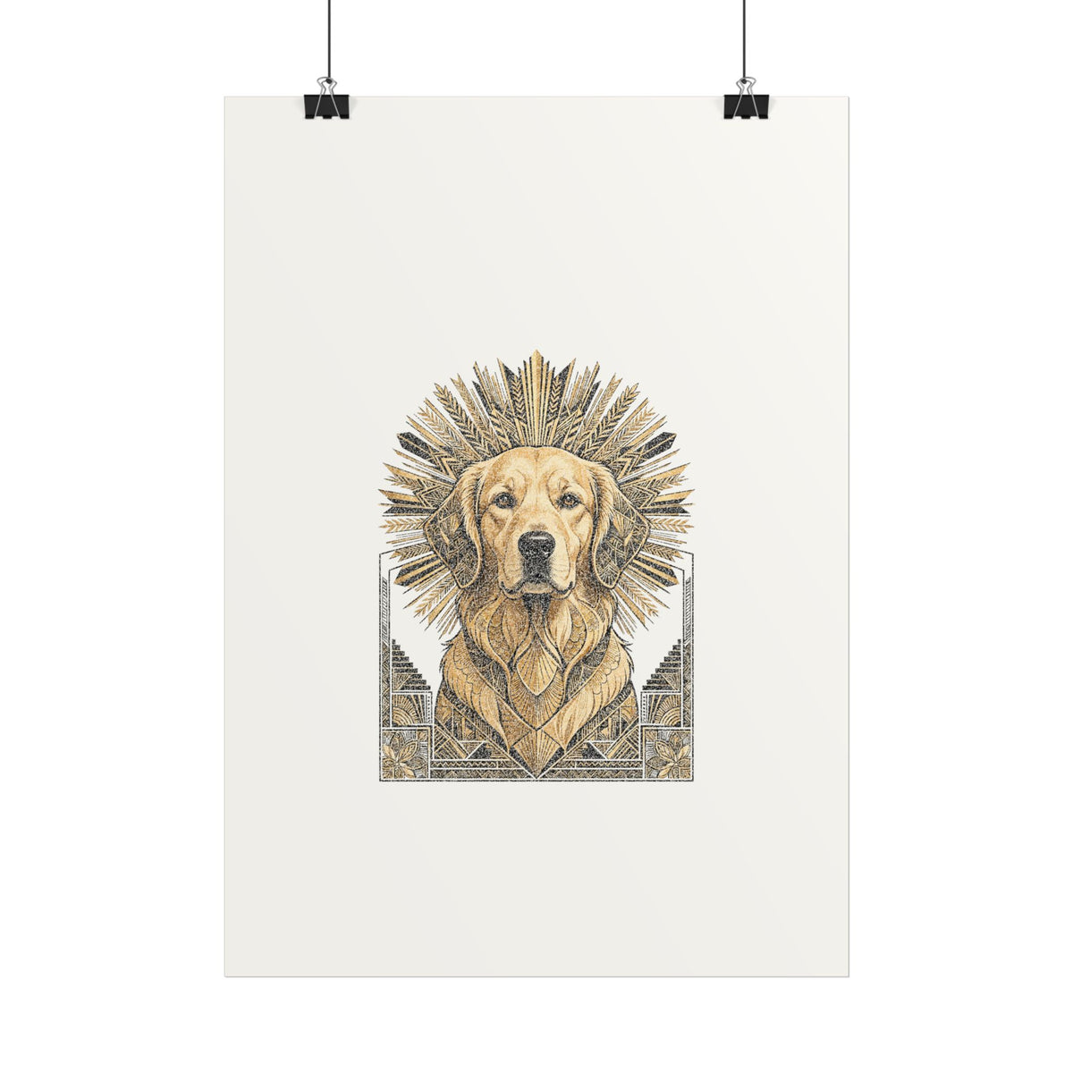 Gilded Good Boy Art Print