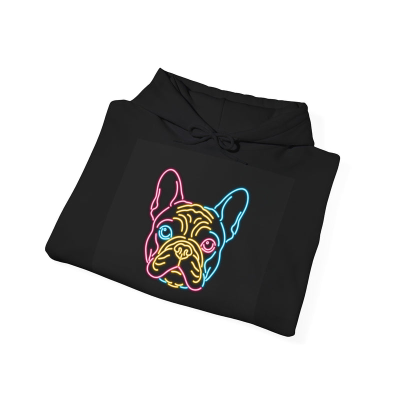 Neon French Bulldog Hoodie