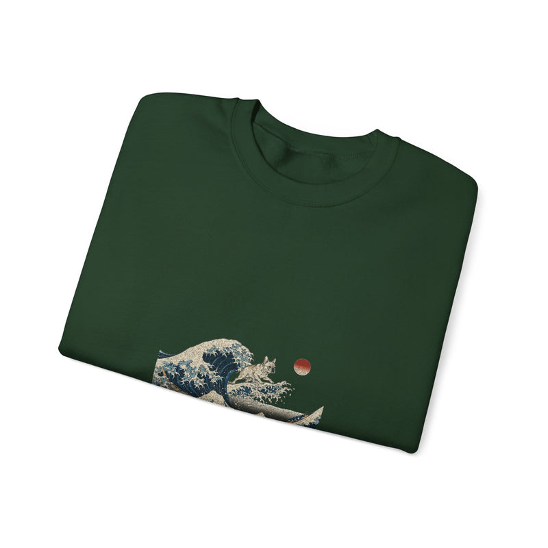 Great Wave French Bulldog Sweatshirt