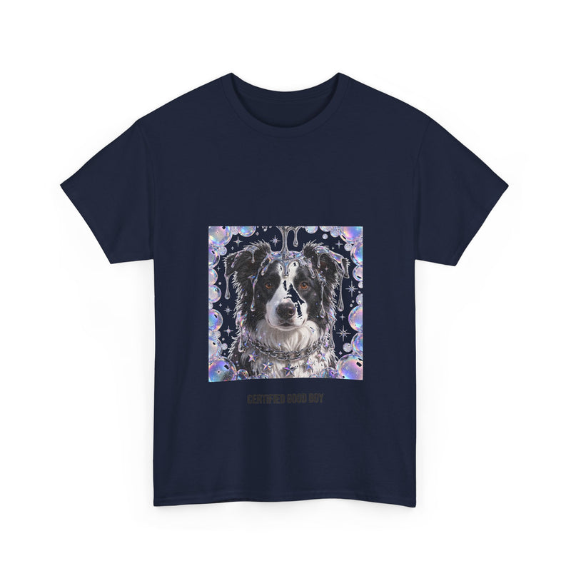 Y2K Chrome Border Collie Tee