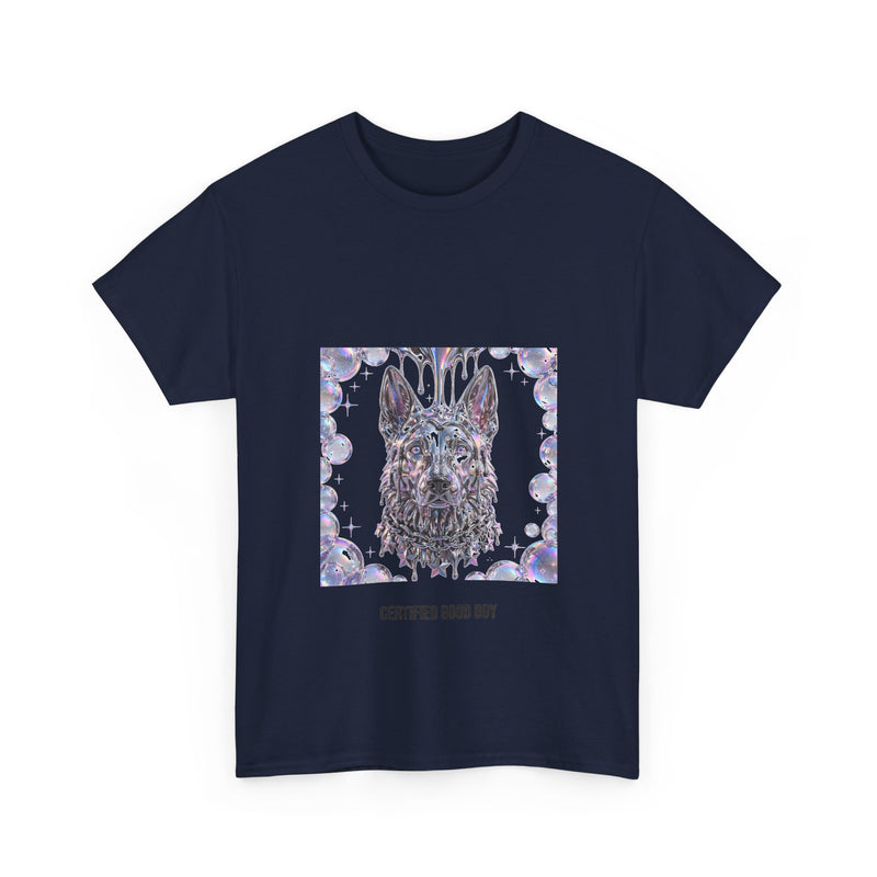 Y2K Chrome German Shepherd Tee