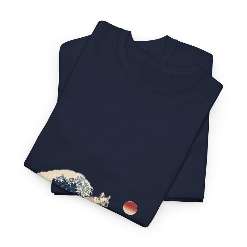 Great Wave French Bulldog Hoodie