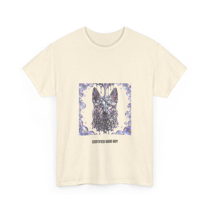 Y2K Chrome German Shepherd Tee