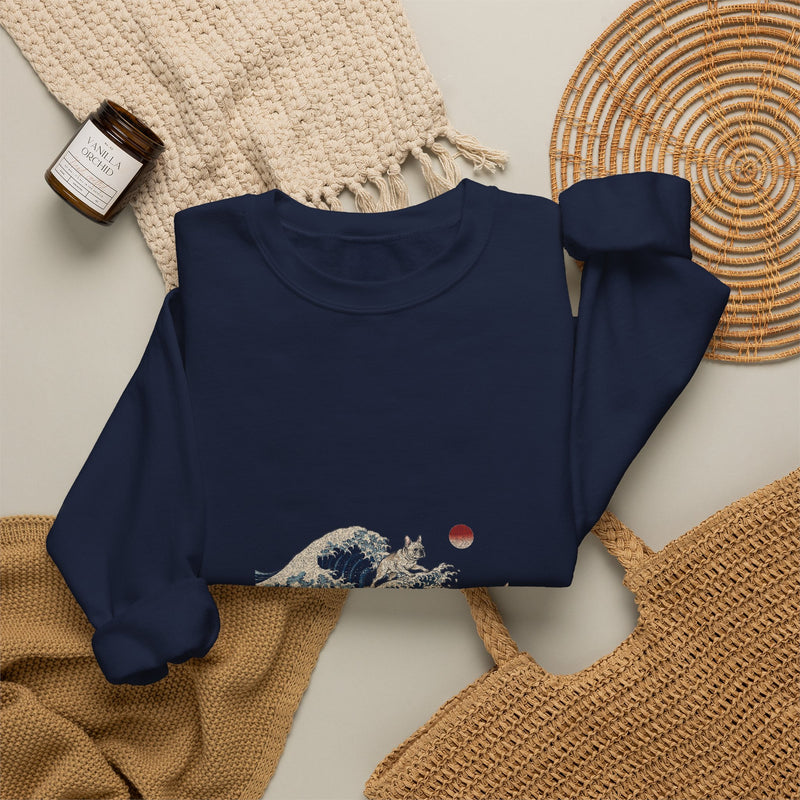 Great Wave French Bulldog Sweatshirt