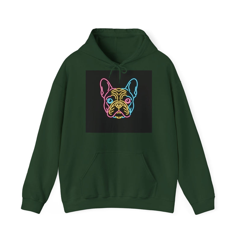 Neon French Bulldog Hoodie
