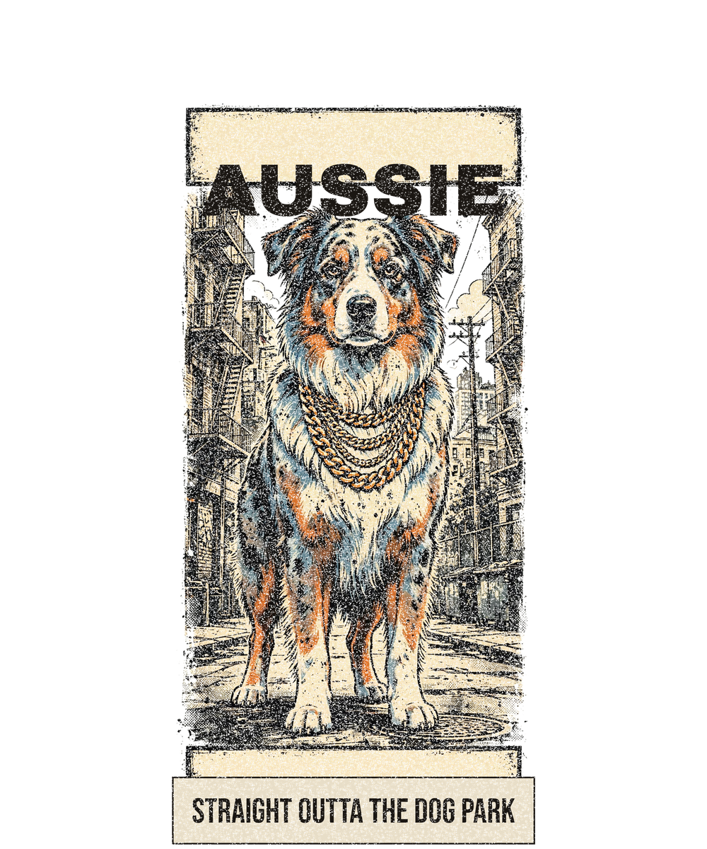 Bootleg Australian Shepherd Tee