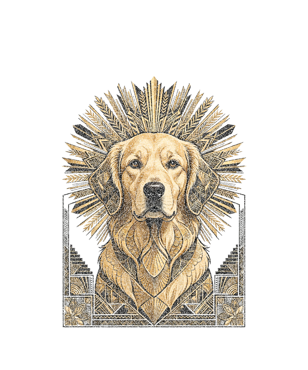 Gilded Good Boy Art Print