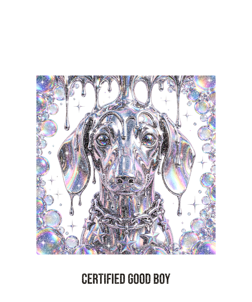 Y2K Chrome Dachshund Tee