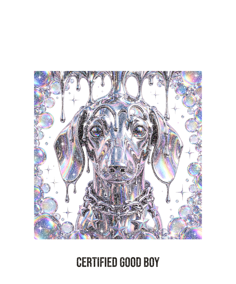 Y2K Chrome Dachshund Tee